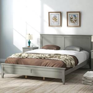 Simple platform deals bed frame queen