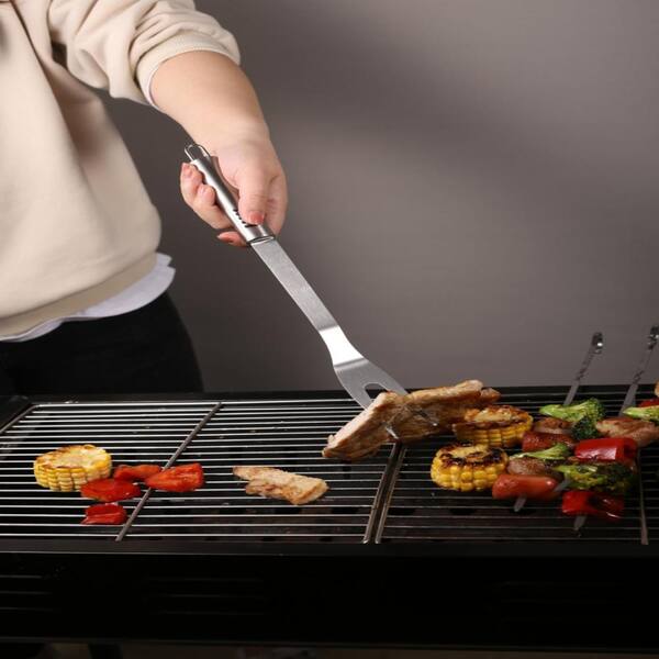13-Piece BBQ Grill Tools Set Stainless Steel Non-Slip Handles