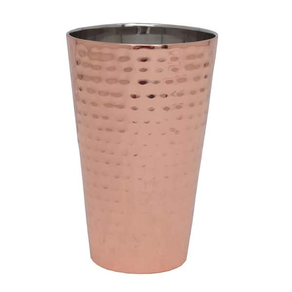 Unbranded 20 oz. Double Wall Hammered Copper Tumbler (4-Pack)
