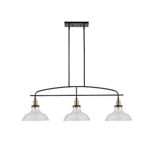 YANSUN Rustic 5-Light Kitchen Island and Dining Room Light