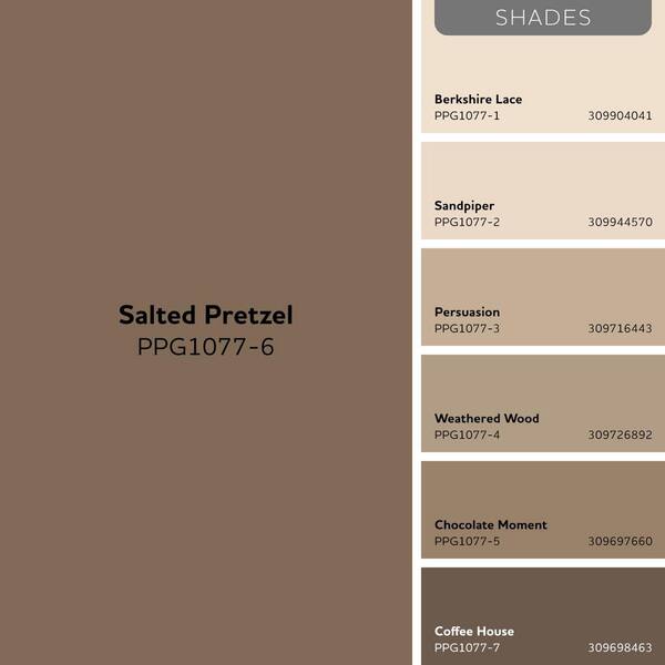 Glidden Premium 1 gal. PPG1077-6 Salted Pretzel Flat Exterior