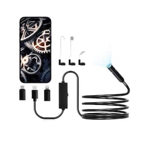 VEVOR Endoscope Camera, 1920P HD Borescope, 8 LED Lights Inspection Camera with 10FT. Cable, 2X Zoom, IP67 Snake Scope Camera