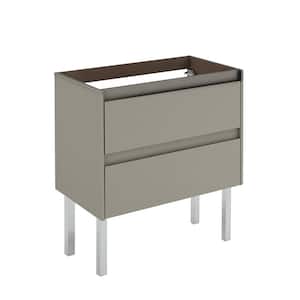 Ambra 80 Base 31.1 in. W x 17.6 in. D x 32.4 in. H Bath Vanity Cabinet without Top in Matte Sand