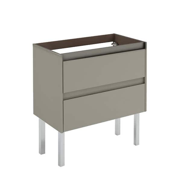 WS Bath Collections Ambra 80 Base 31.1 in. W x 17.6 in. D x 32.4 in. H Bath Vanity Cabinet without Top in Matte Sand