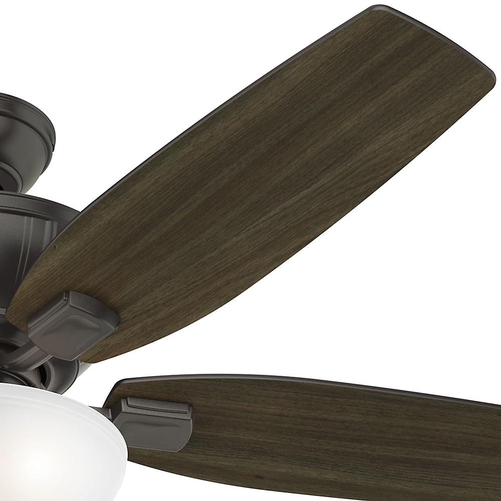 52" Noble Bronze Ceiling Fan with LED Light and Reversible Blades