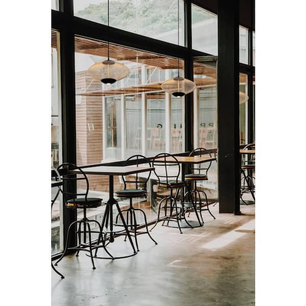 Park Integrated LED Black Pendant with Gold Metal Shade