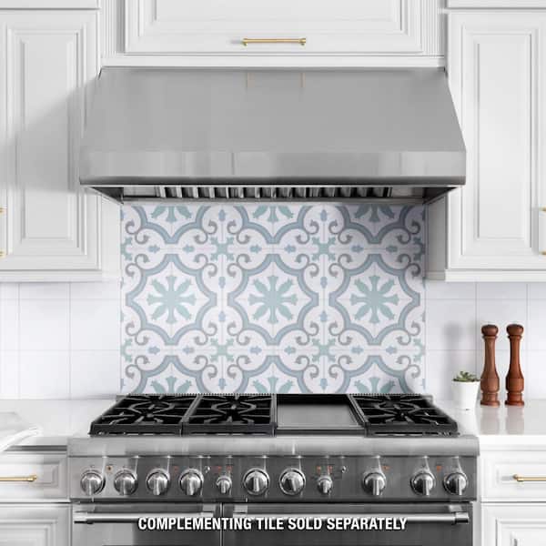 Lacour Aqua 10 in. x 10 in. Porcelain Floor and Wall Tile (8.61 sq. ft./Case)