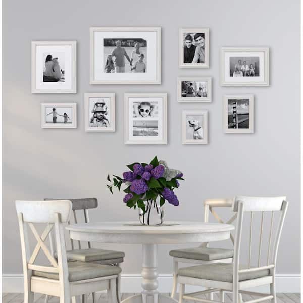 Gallery 11x14 matted to 8x10 Gray Picture Frame Set of 4