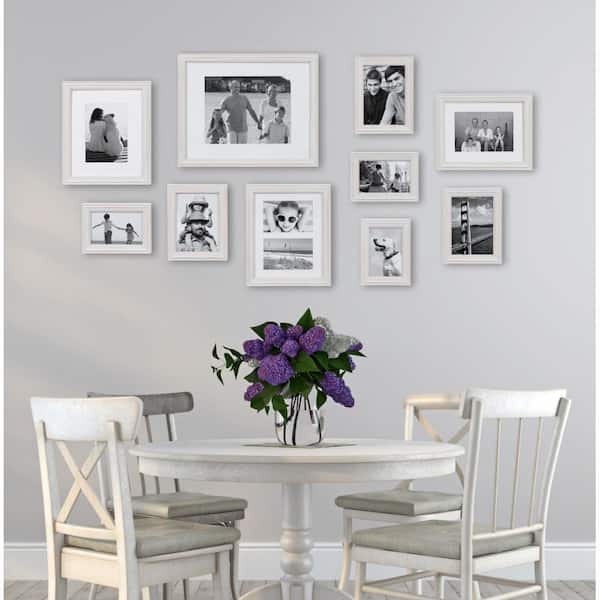 Bordeaux White Picture Frame (Set of 10)