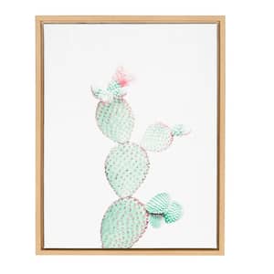 24 in. x 18 in. "Prickly Pear" by Tai Prints Framed Canvas Wall Art