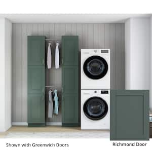 Richmond Aspen Green Plywood Shaker Stock Ready to Assemble Kitchen-Laundry Cabinet Kit 12 in. W. x 90 in. x 55 in.