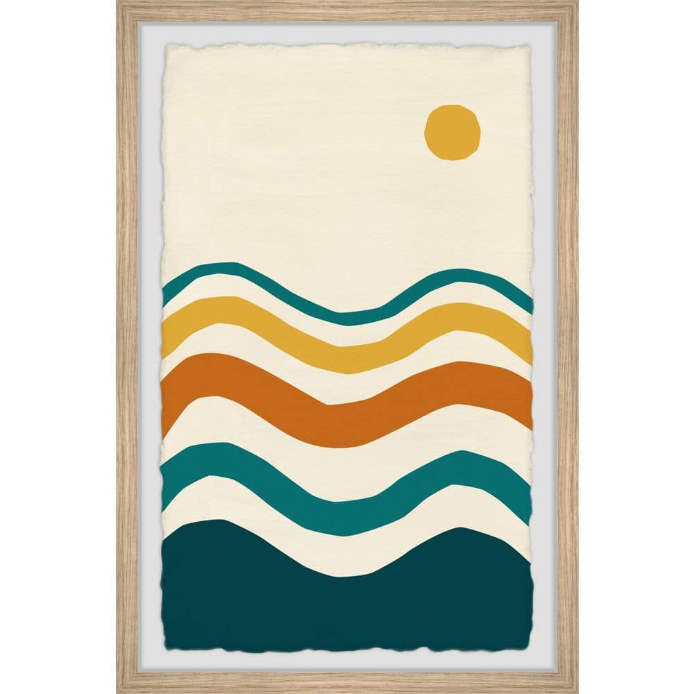 Borders of Freedom by Marmont Hill Framed Abstract Art Print 12 in. x 8 in.