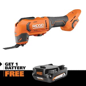 18V Cordless Oscillating Multi-Tool with 2.0 Ah Lithium-Ion Battery