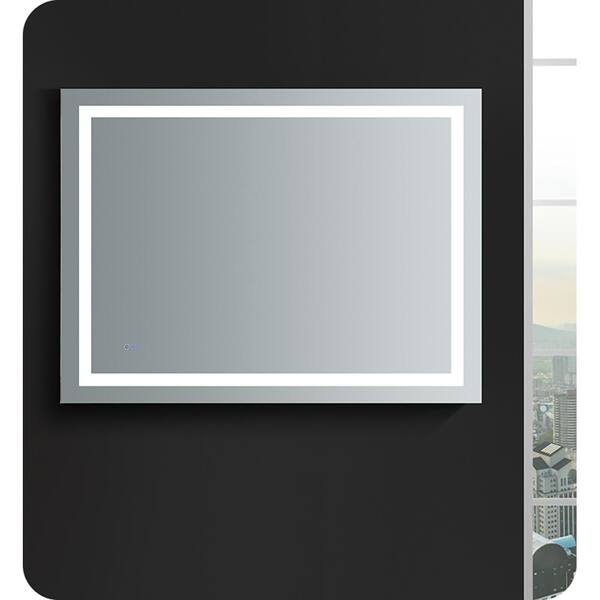 Fresca Santo 48 in. W x 36 in. H Frameless Rectangular LED Light 