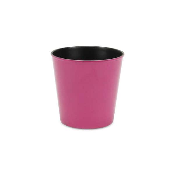 51 Gallon(s) Hot Pink Indoor Plastic Round Planter with Weather Resistance (5.25 in. L x 5.25 in. W x 5 in. H) 1-Pack