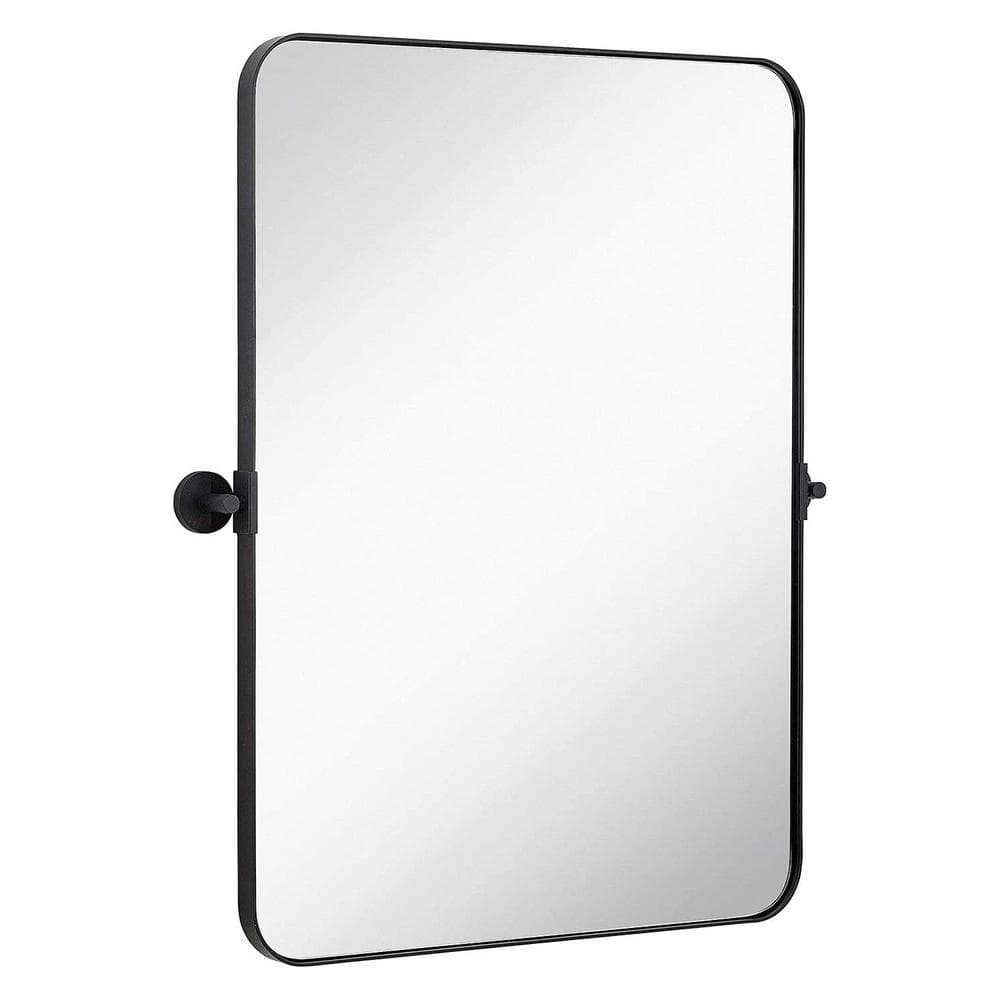 18 in. W x 28 in. H Rectangular Metal Framed Wall Pivot Mirror Bathroom Van