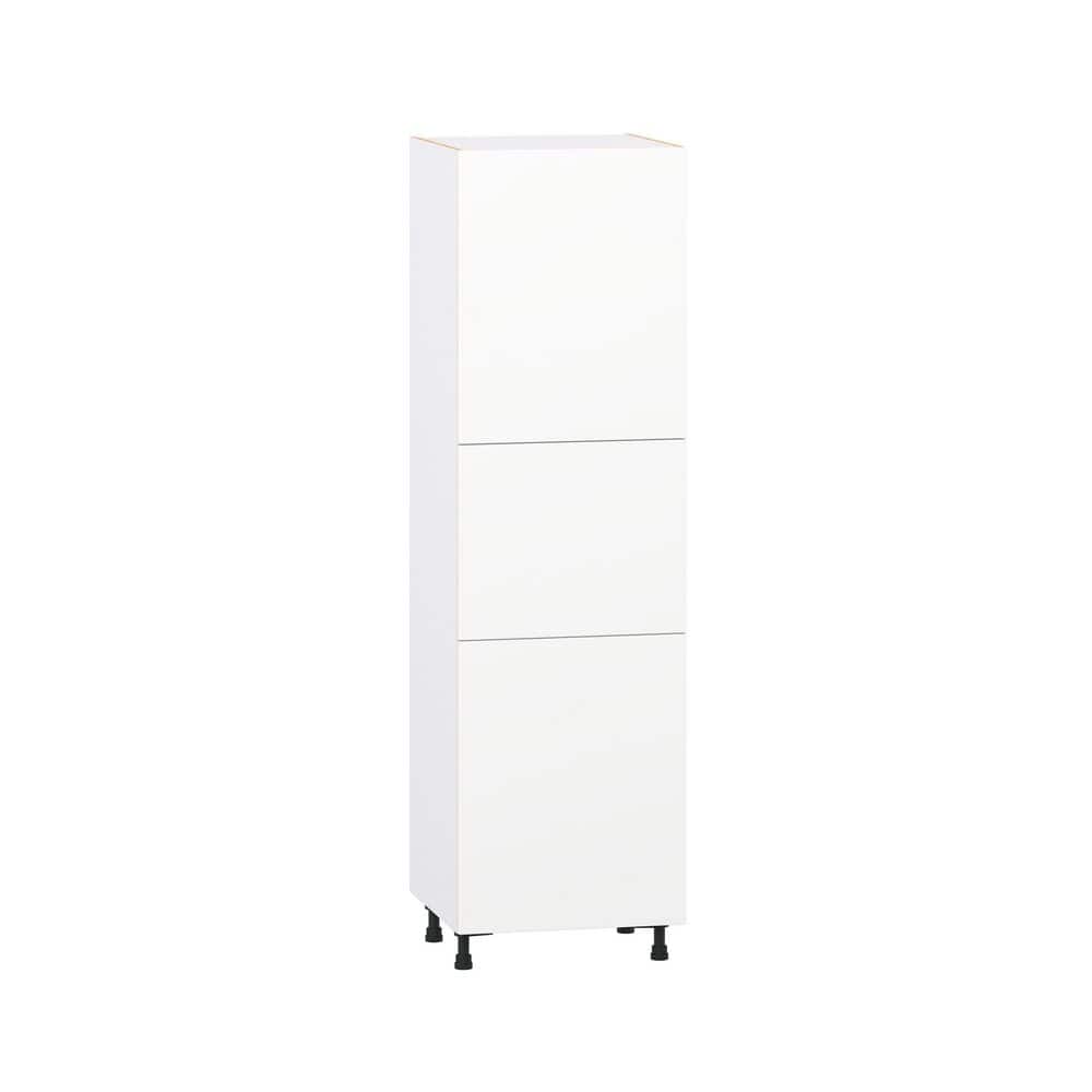 Timberline 24 in. W x 24 in. D x 84.5 in. H Assembled Slab Pantry Kitchen Cabinet in Bright White with 4-Shelves price history on PriceWatchPro