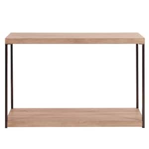 Wood and Metal Console Table