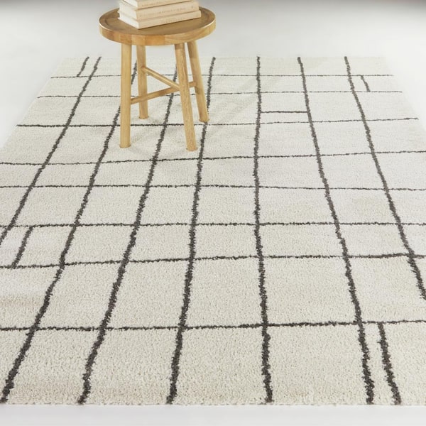 Cerulli Cream 8 ft. x 10 ft. Abstract Area Rug