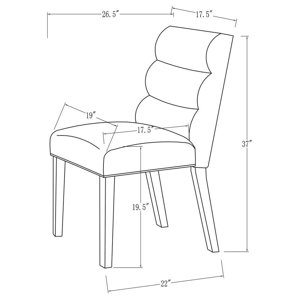 Coaster Home Furnishings Carla Upholstered Dining Side Chair Stone (Set of 2)