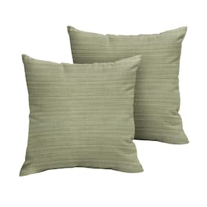 Sunbrella Dupione Laurel Outdoor Knife Edge Throw Pillows (2-Pack)