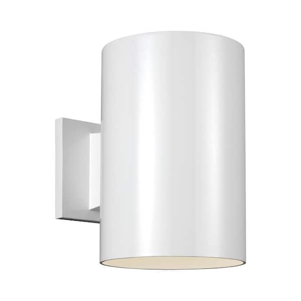 Generation Lighting Outdoor Cylinders White Outdoor Turtle Friendly Wall Cylinder Light