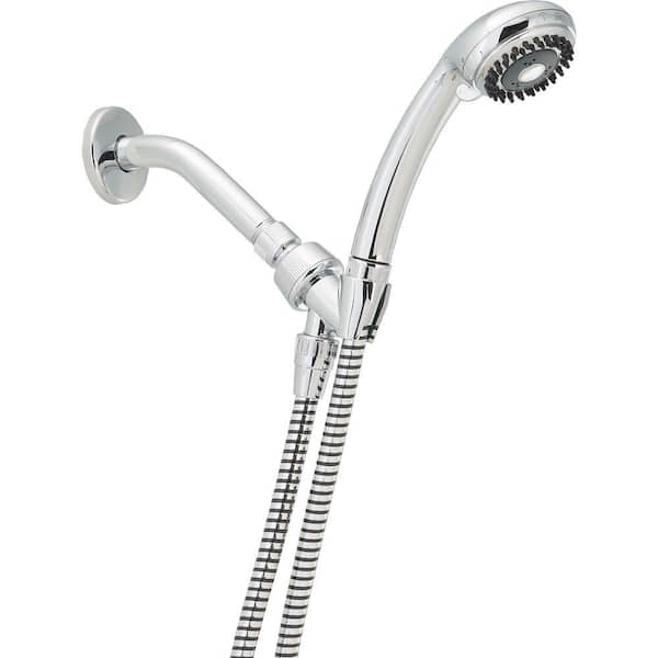 Delta 4-Spray 2.5 GPM Shower-Mount Hand Shower in Chrome with Pause