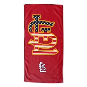 MLB Multi-Color St L Cardinals Celebrate Series Printed Cotton/Polyester Blend Beach Towel