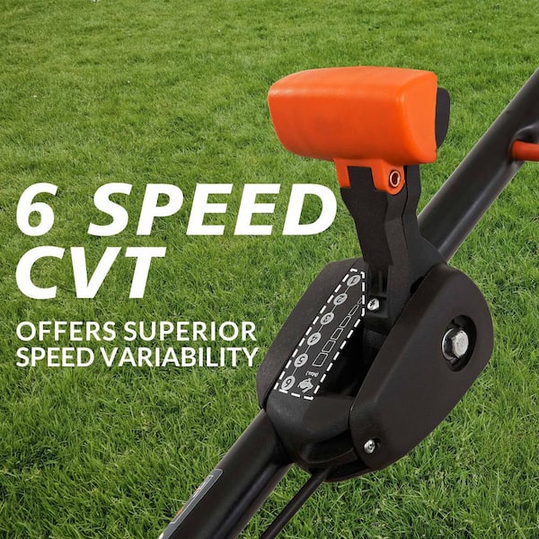 YARDMAX 22 in. 201 cc SELECT PACE 6 Speed CVT High Wheel FWD 3-in-1 Gas Walk Behind Self Propelled Lawn Mower