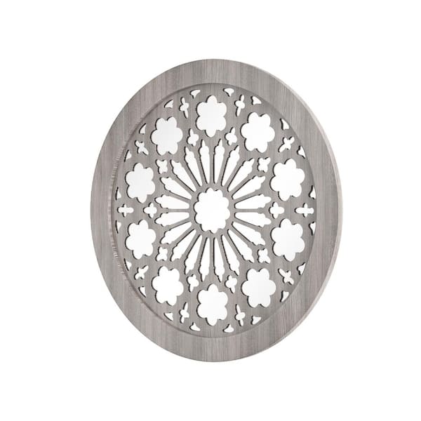 KOHROS 12 in. x 12 in. Modern Round Framed Decorative Mirror