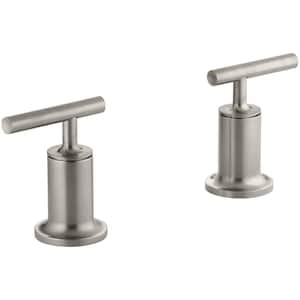 Purist Roman Tub Faucet Trim Only in Vibrant Brushed Nickel (Valve Not Included)