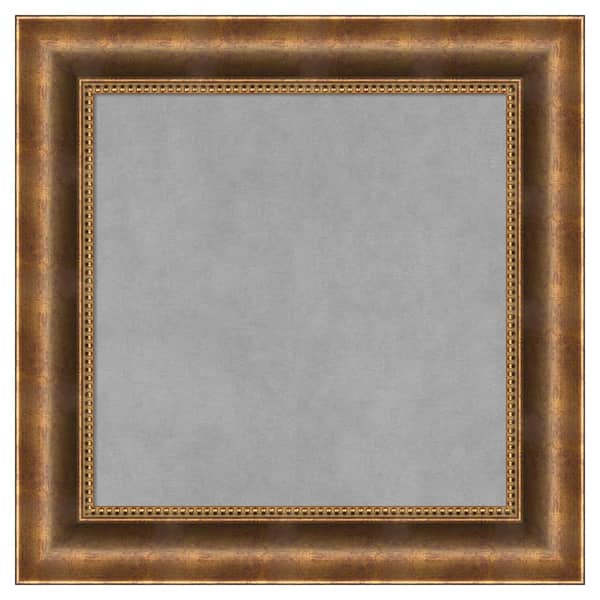 Amanti Art Manhattan Bronze 21 in. x 21 in. Framed Magnetic Board
