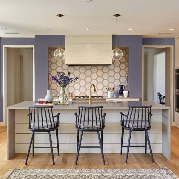 1 gal. #S570-7A Plush Purple Semi-Gloss Interior Paint