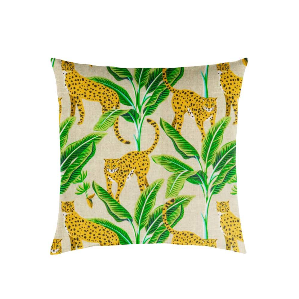 Yellow/Green Outdoor Knife Edge Throw Pillows