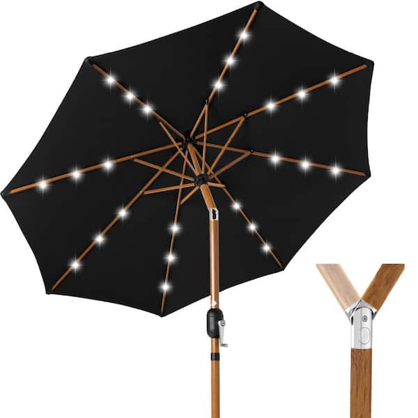 10 foot patio umbrella with auto tilt Tempera 10Ft Auto Tilt Flora Patio Umbrella Marine