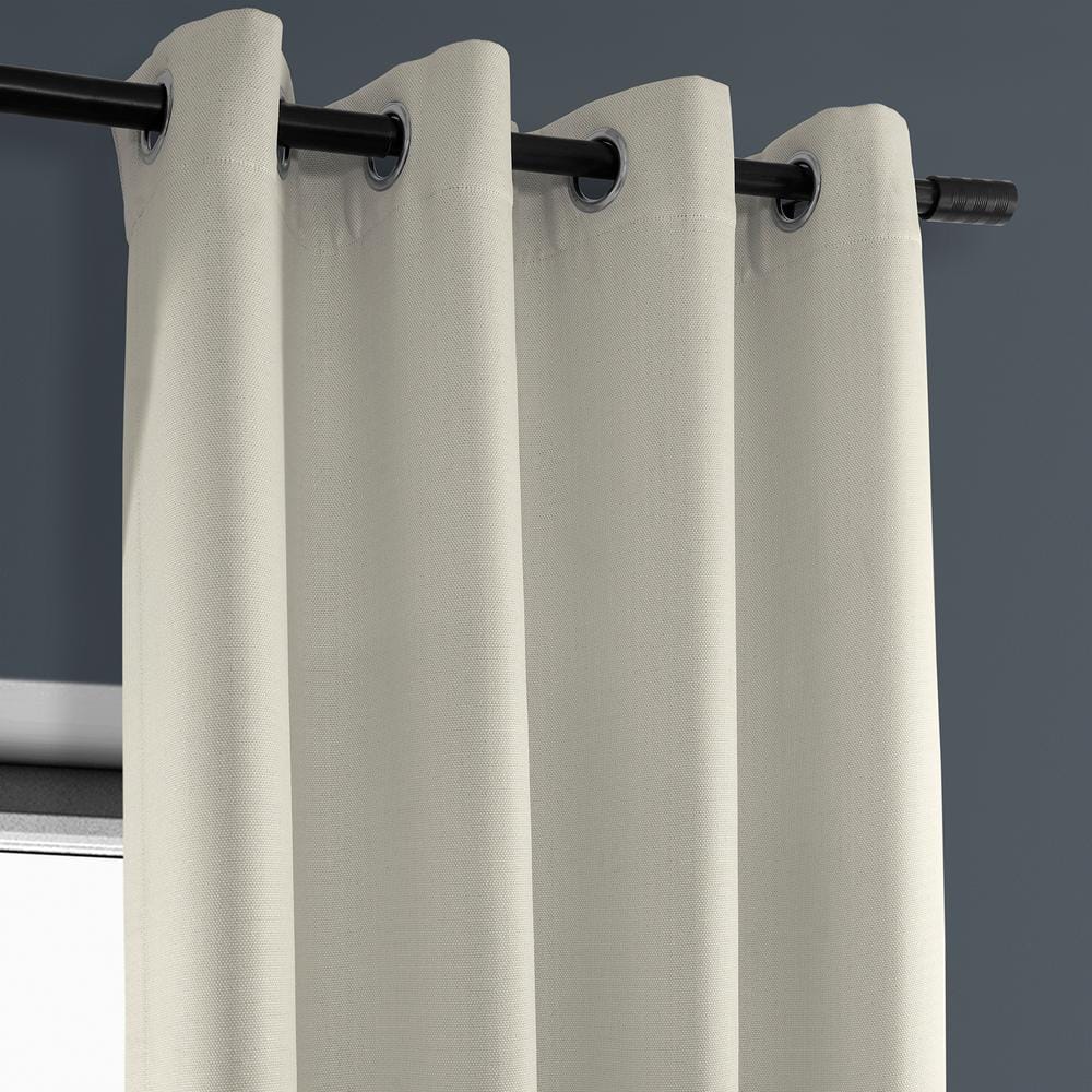 Birch Faux Linen Grommet Blackout Curtains 84 Inches Long