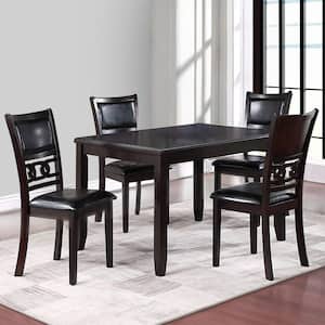 Modern Style 36 in. Brown Wooden 4-Legs Dining Table Set (Seats 4)