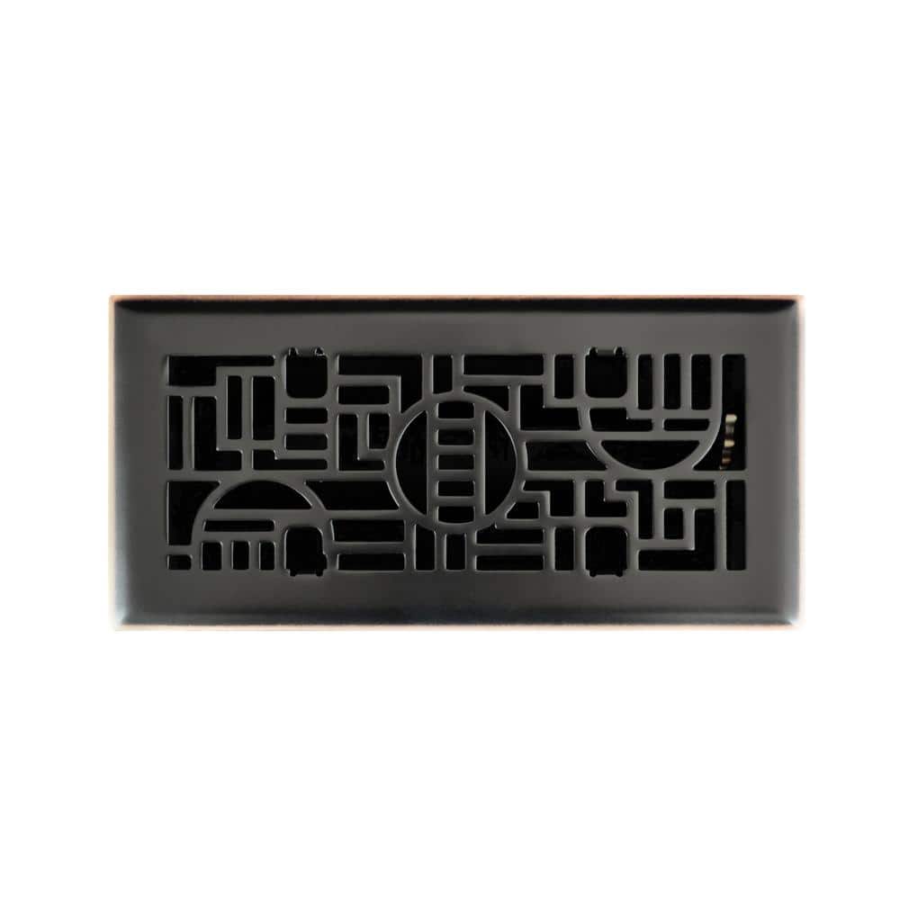 4 in. x 10 in. Cosmopolitan Floor Register in Oil Rubbed Bronze price history on PriceWatchPro