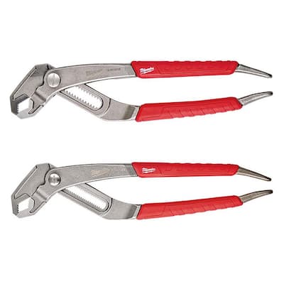 8 in. and 12 in. V-Jaw Pliers Set (2-Piece)