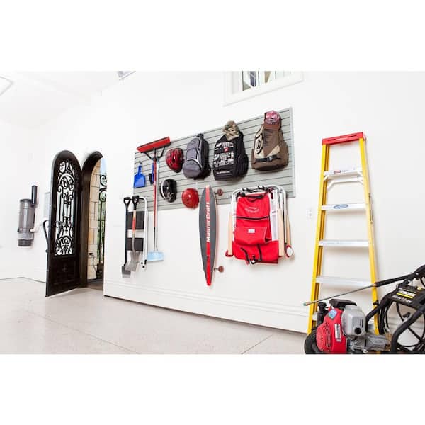 Fourth Wall Solutions Storage Rack for Garage Doors with Hooks for