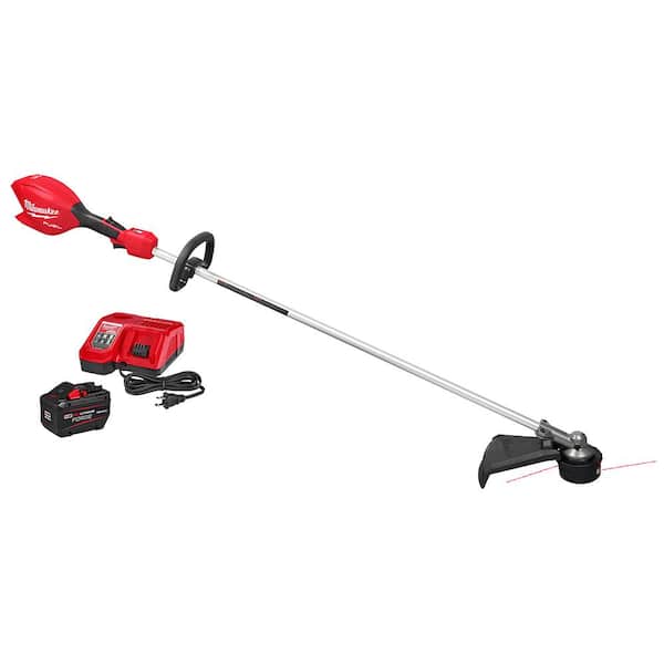 M18 FUEL 18V 16 in. Brushless Cordless Battery Powered Straight Shaft String Trimmer Kit, 12.0 Ah FORGE Battery, Charger