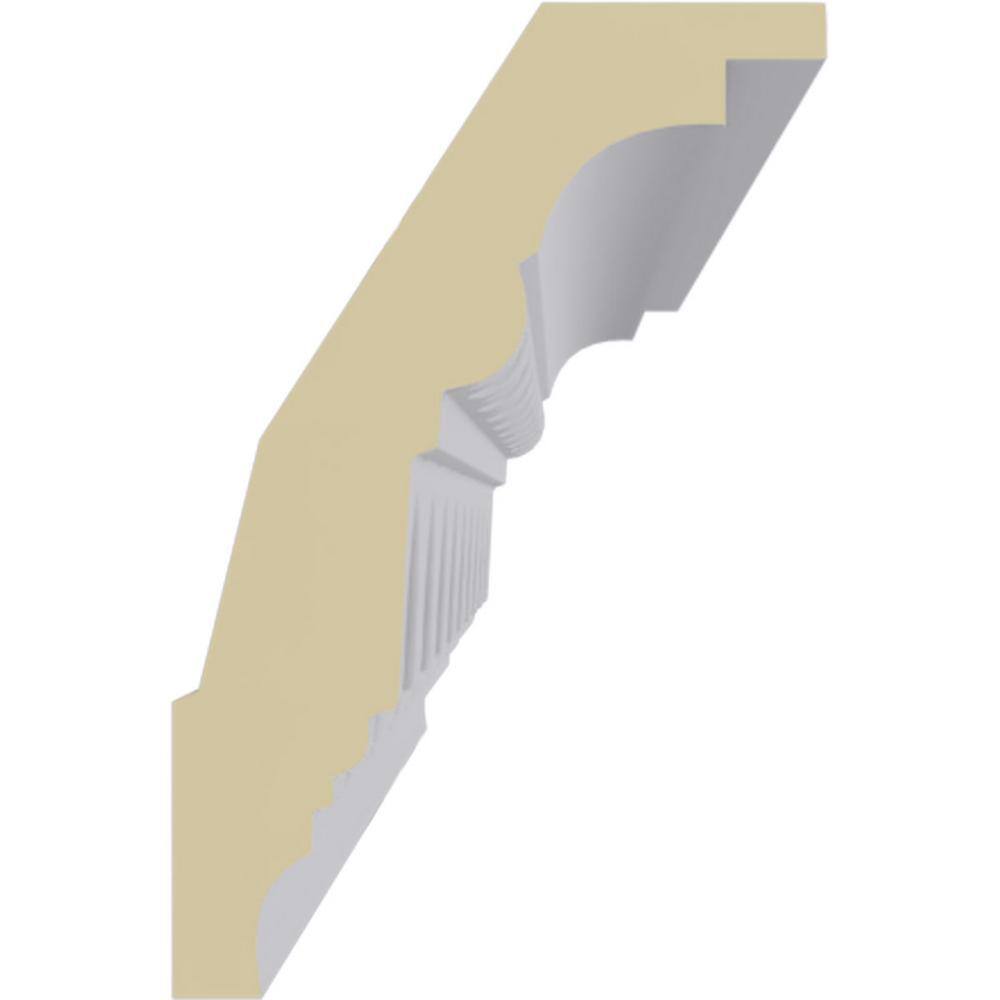 4 3/8"H x 2 7/8"P x 5 1/4"F x 94 1/2"L, (2" Repeat) Heaton Crown Moulding