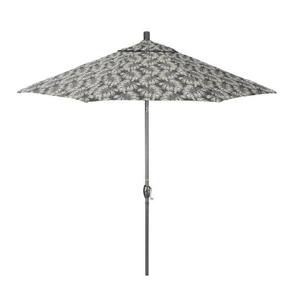 9 ft patio umbrella floral Backyard Expressions 9ft Solar with 32 LED Lights When the sun moves 8 - 9 Ft Floral