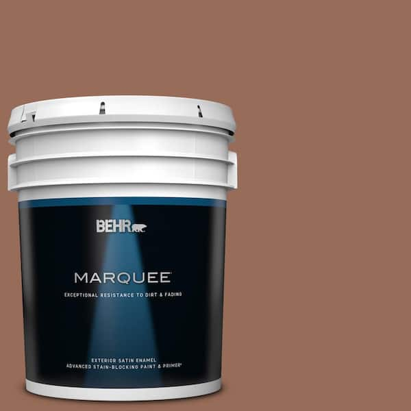 BEHR MARQUEE 5 gal. #S200-6 Timeless Copper Satin Enamel Exterior Paint & Primer