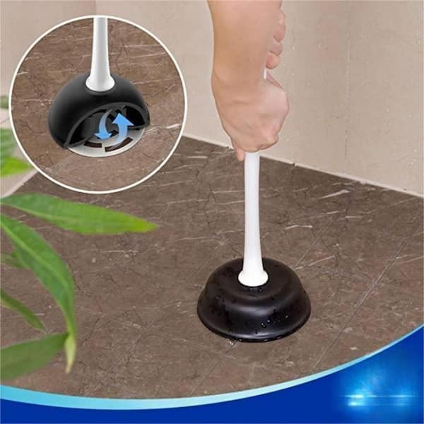 Klickpick Home Plastic Toilet Bowl Brush Cleaner and Plunger Combo