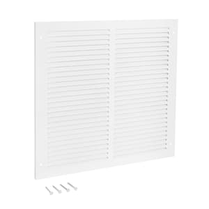 18 in. x 18 in. Return Air Grille, White