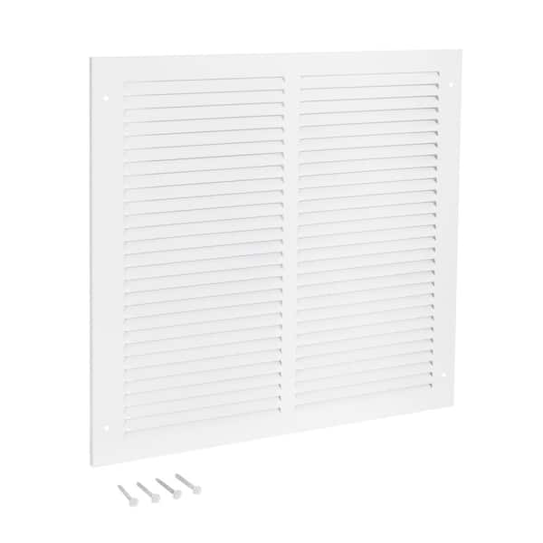 EZ-FLO 18 in. x 18 in. Return Air Grille, White