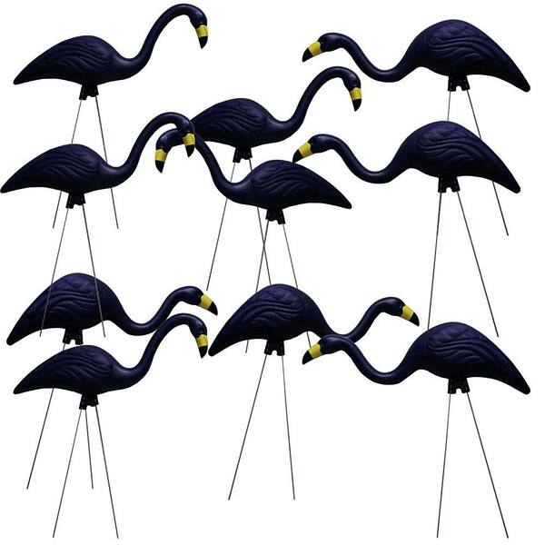 Southern Patio TEAMingos 26 in. Navy Flamingo (10-Pack)