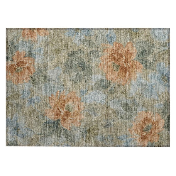 Chantille Machine Washable Indoor/Outdoor Abstract ACN3022 Sky 3 ft. x 4 ft. Area Rug