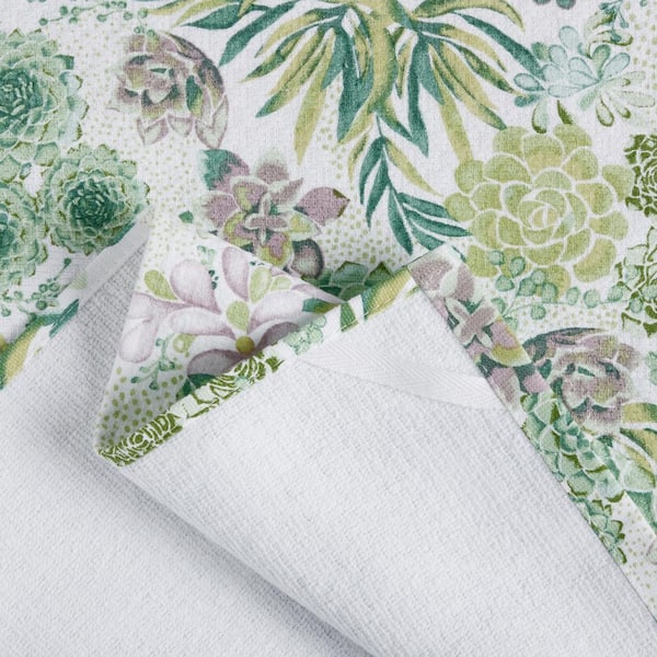 Martha Stewart 4-Pack Cotton Floral Any Occasion Kitchen Towel in